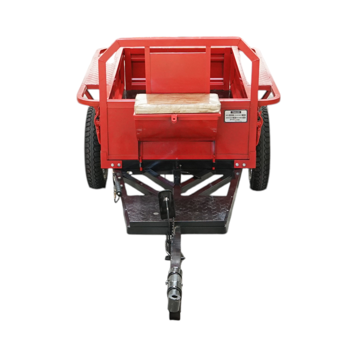 Remorca motocultor basculabila 500kg, bena 1400x800x300mm, roti 4.50-12 Breckner Germany - imagine 3