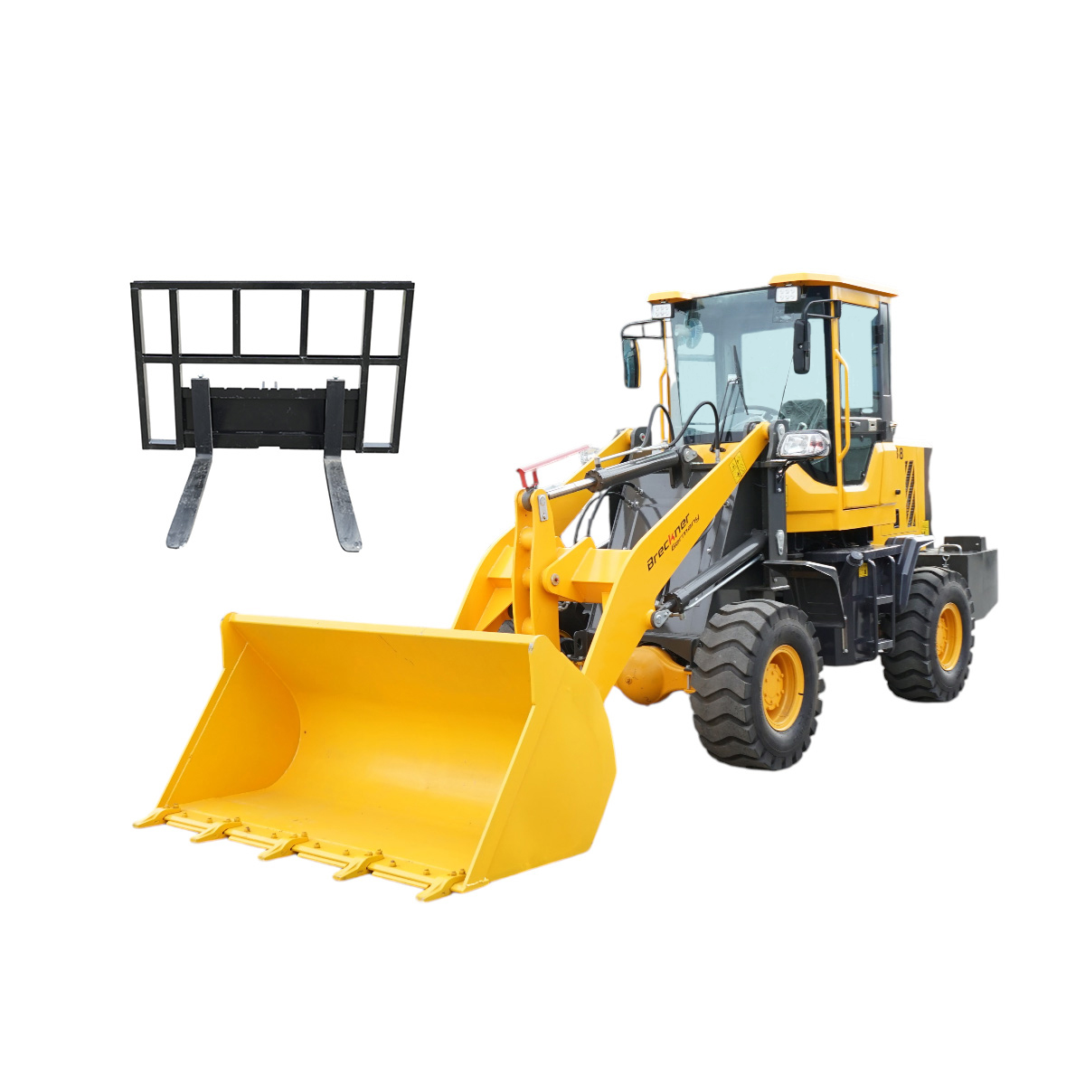 Incarcator frontal WOLA 2.3T, 4x4, 78CP, cupa 1.1m3, lame incluse 1060x100mm Breckner Germany