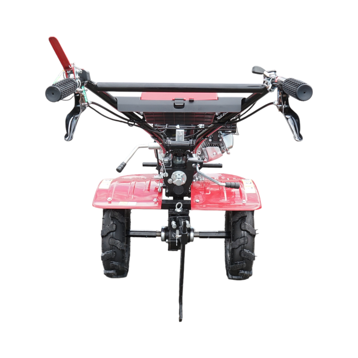 Motocultor 7.5CP cu freza 100cm, plug, rarita, motor benzina 4 timpi 212cc OHV, viteze 2+1, transmisie pinioane, roti 4.00-8 Breckner Germany - imagine 5