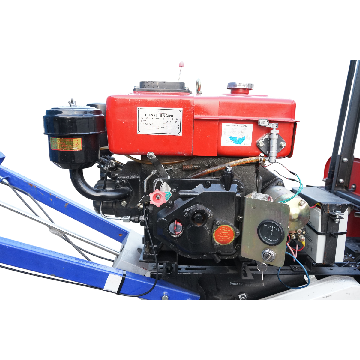 Motocultor diesel 6CP cu seceratoare frontala 1200mm, viteze 2+1, 8 divizoare pentru recoltat grau si paioase Baisan - imagine 13