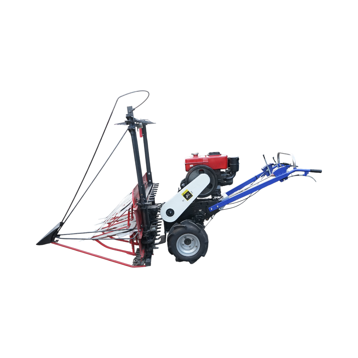 Motocultor diesel 6CP cu seceratoare frontala 1200mm, viteze 2+1, 8 divizoare pentru recoltat grau si paioase Baisan - imagine 2