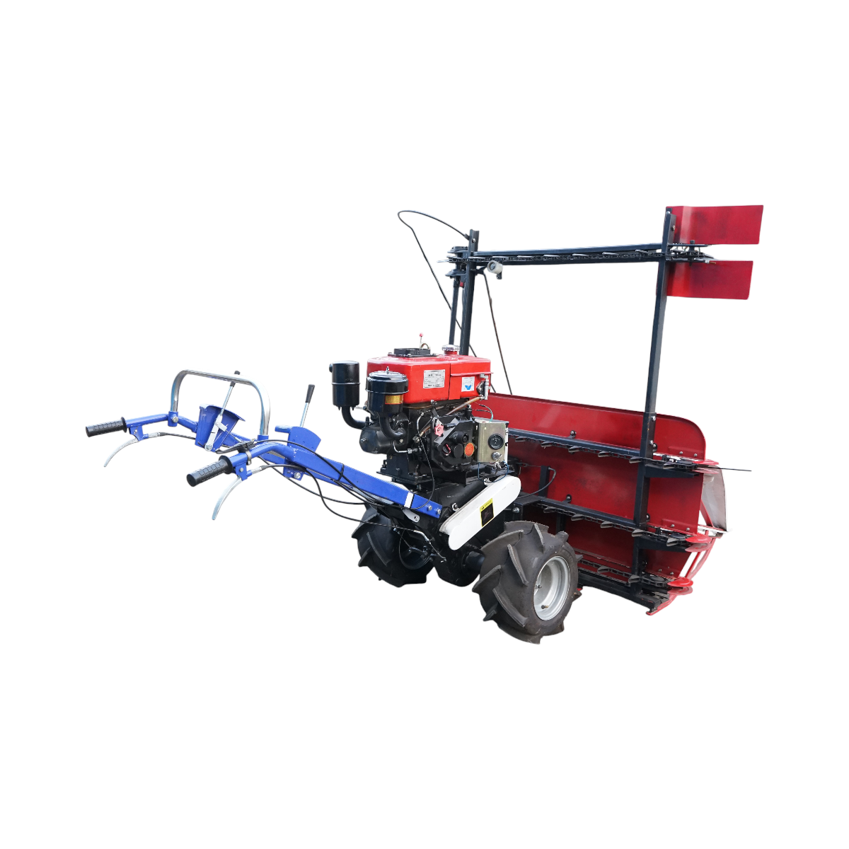 Motocultor diesel 6CP cu seceratoare frontala 1200mm, viteze 2+1, 8 divizoare pentru recoltat grau si paioase Baisan - imagine 5