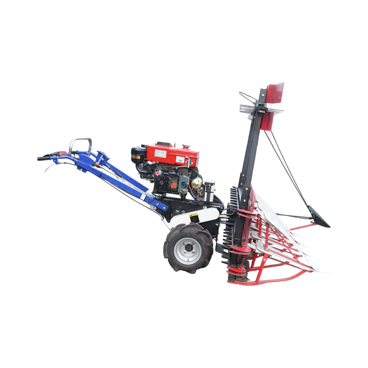 Motocultor diesel 6CP cu seceratoare frontala 1200mm, viteze 2+1, 8 divizoare pentru recoltat grau si paioase Baisan - imagine 4
