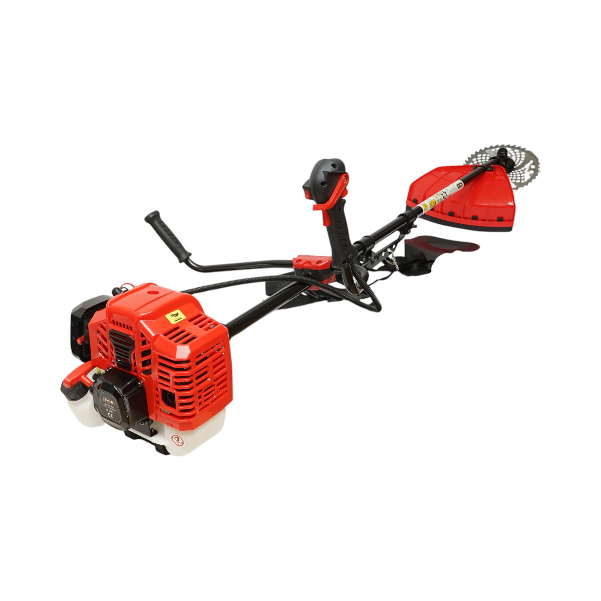 Motocoasa pe benzina profesionala Premium 3CP, 2T 52cc, turatie 7500rpm, disc 3T/40T, tambur fir, kit accesorii incluse THOR - imagine 5