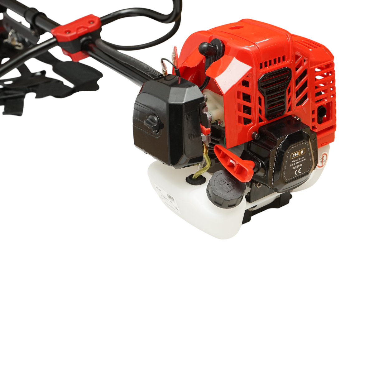 Motocoasa pe benzina profesionala Premium 3CP, 2T 52cc, turatie 7500rpm, disc 3T/40T, tambur fir, kit accesorii incluse THOR - imagine 7