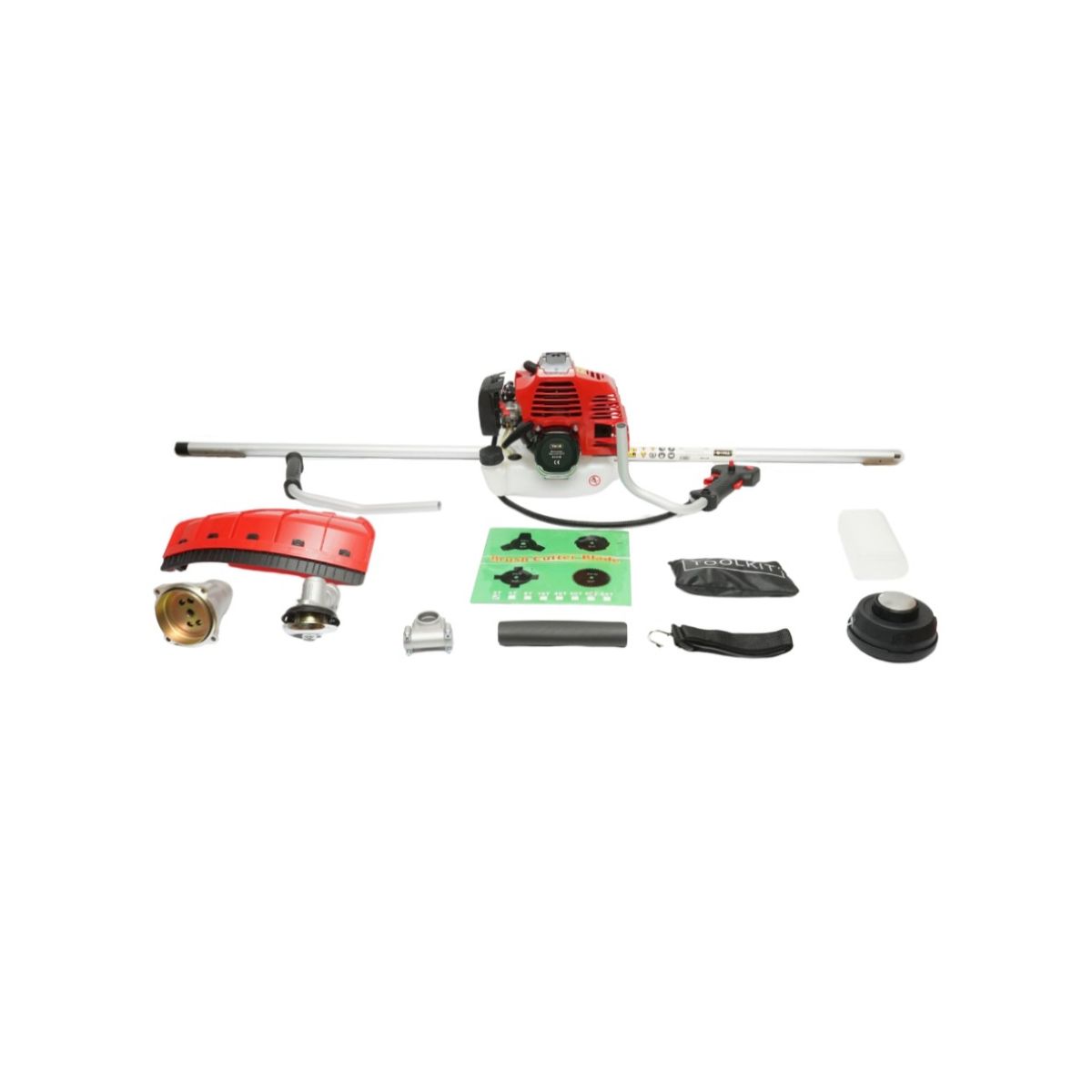 Motocoasa pe benzina profesionala Standard 3CP, 2T 52cc, turatie 7500rpm, disc 3T, tambur fir, kit accesorii incluse THOR - imagine 2