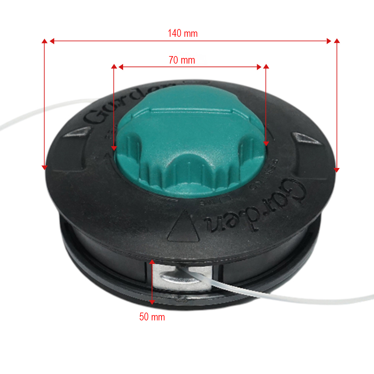 Cap tambur motocoasa M10x1.25mm, fir 3mm, automat Tap&Go universal - imagine 3