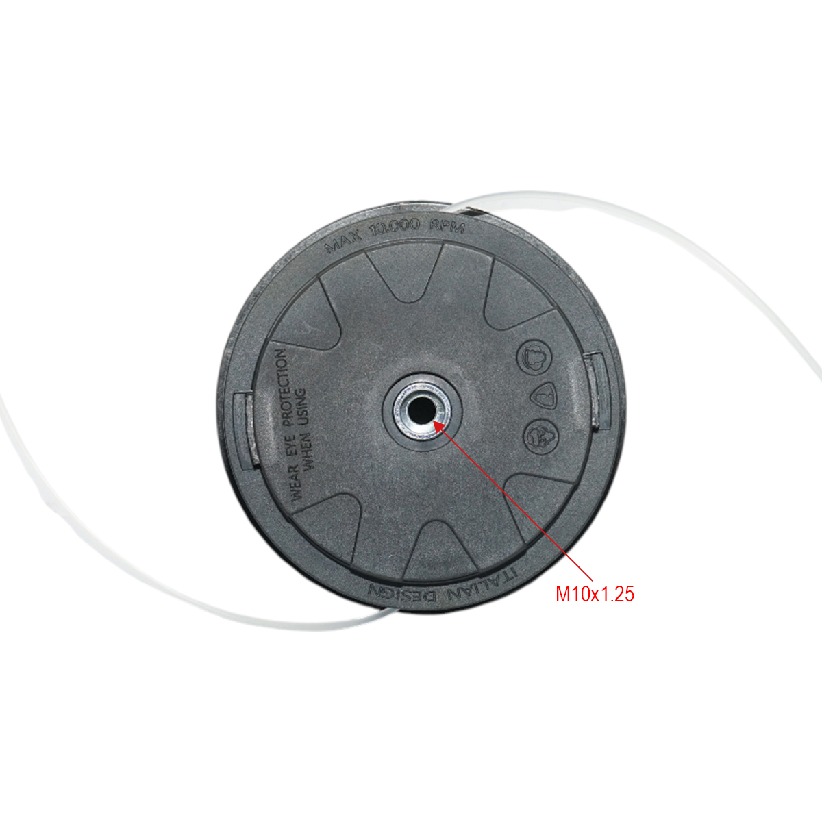 Cap tambur motocoasa M10x1.25mm, fir 3mm, automat Tap&Go universal - imagine 4