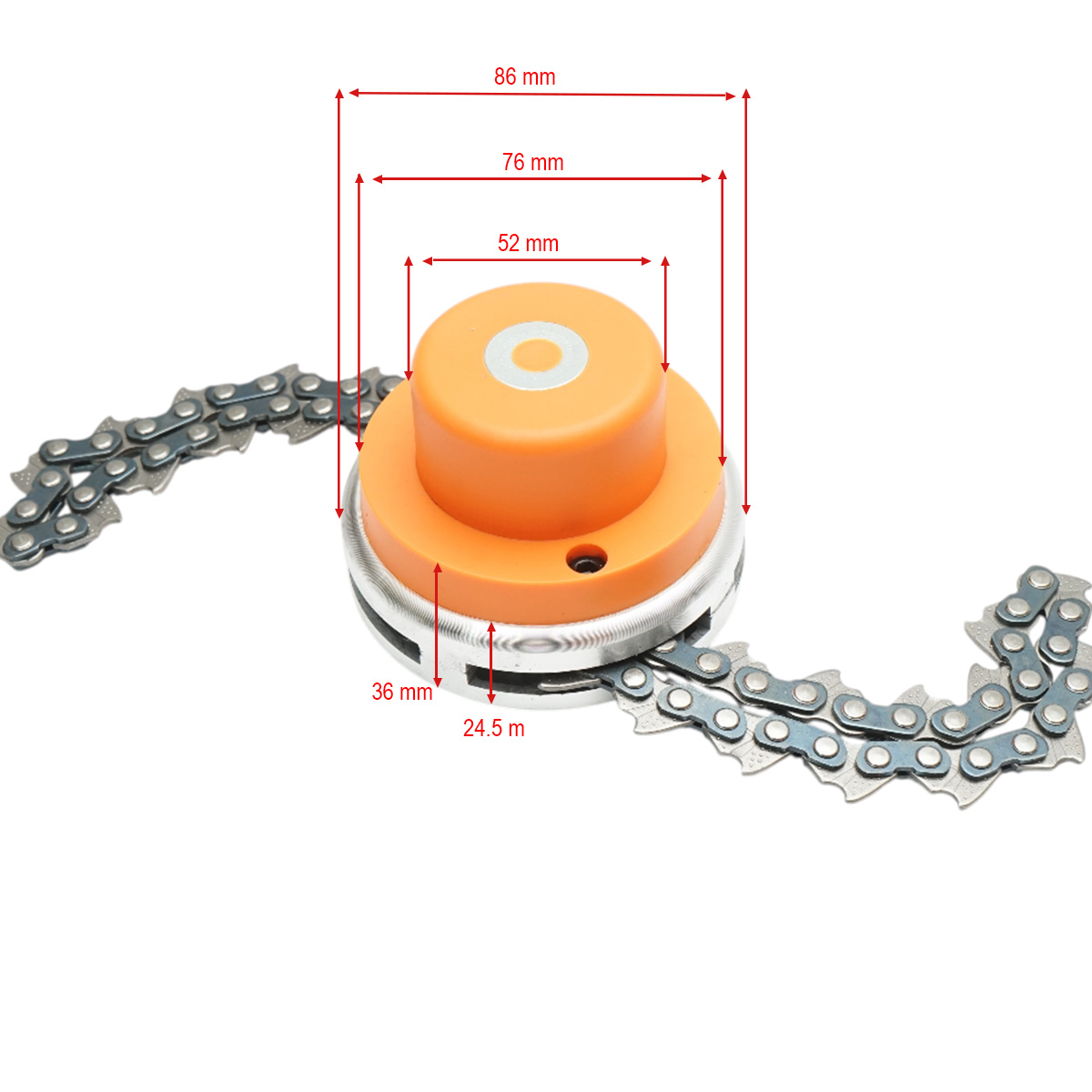 Cap tambur motocoasa cu lant drujba M10x1.25mm universal - imagine 3