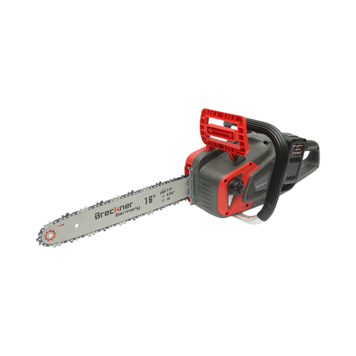 Drujba electrica profesionala cu 2 acumulatori 40V, 4Ah Li-ion, 1200W, motor brushless, lama 16 inch (400mm) Breckner Germany - imagine 5