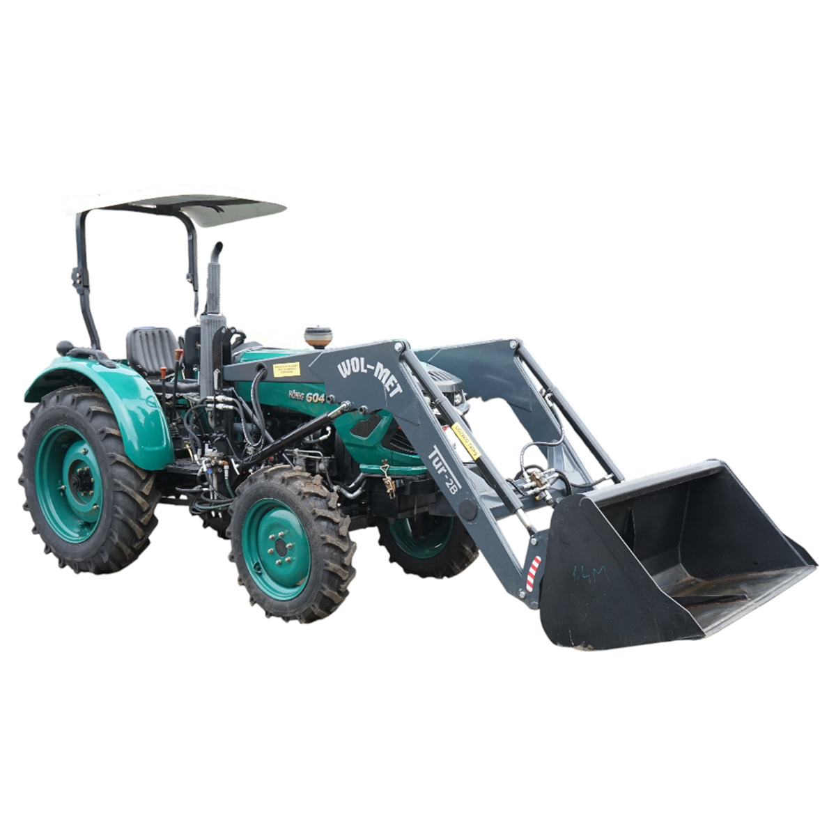 Tractor 60HP 4x4 semicabina cu incarcator frontal si cupa KONIG TRAKTOREN 604 - imagine 6
