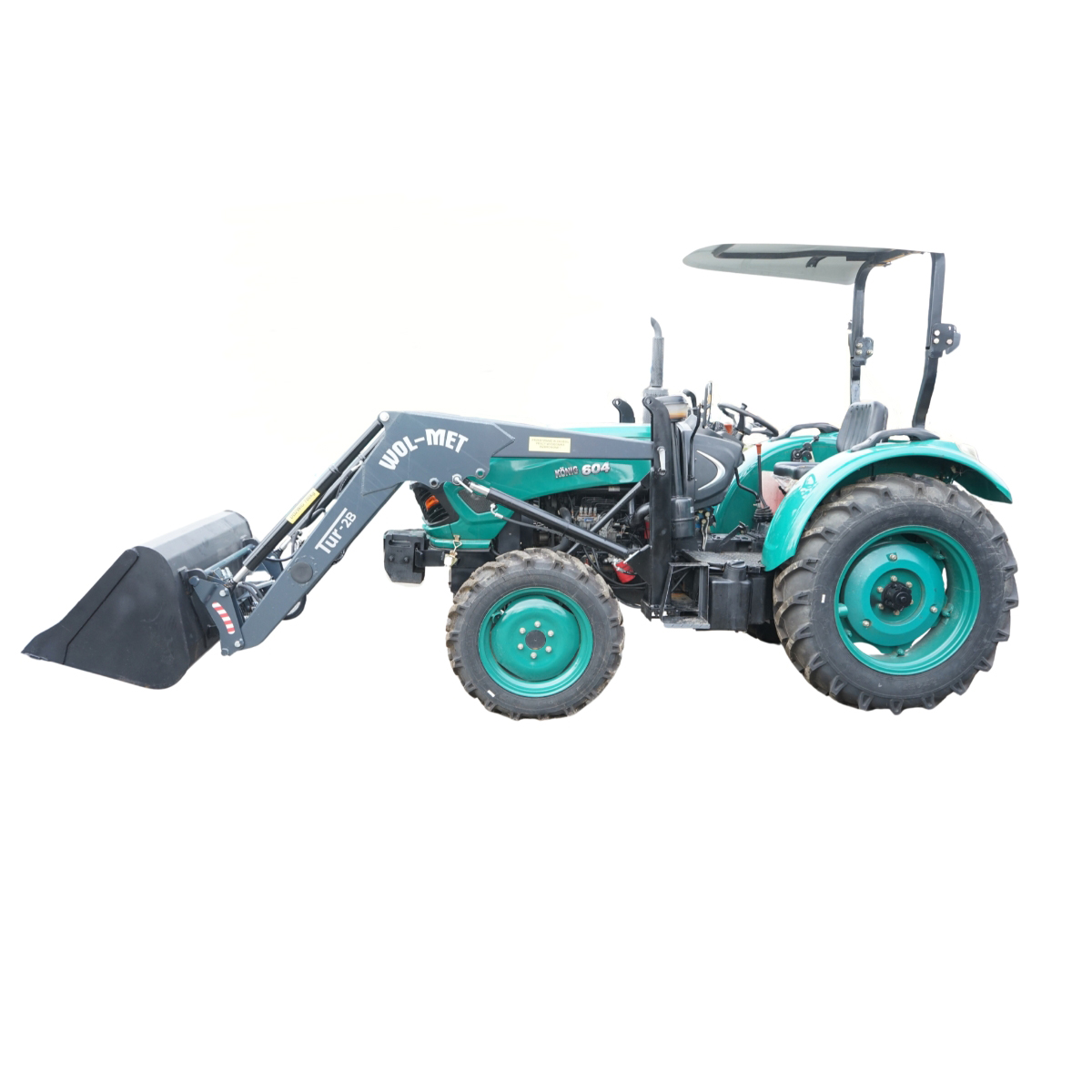 Tractor 60HP 4x4 semicabina cu incarcator frontal si cupa KONIG TRAKTOREN 604 - imagine 2