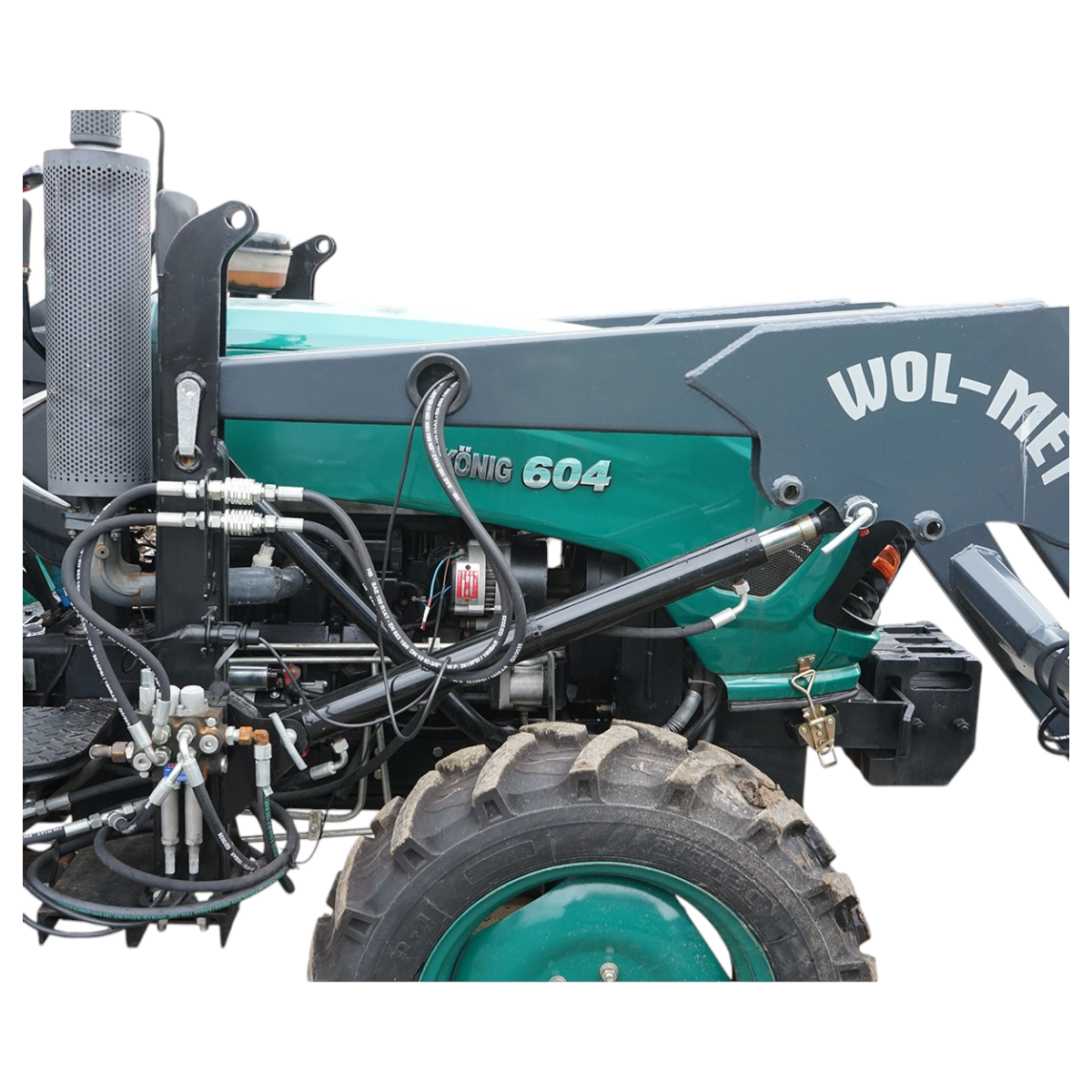 Tractor 60HP 4x4 semicabina cu incarcator frontal si cupa KONIG TRAKTOREN 604 - imagine 8
