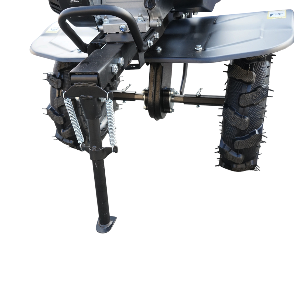 Motocultor 7CP cu freza 100cm, motor benzina 4 timpi 212cc OHV, viteze 2+1, transmisie pe curea, roti 4.00-8 Breckner Germany - imagine 8