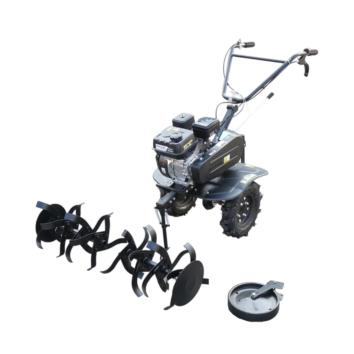 Motocultor 7CP cu freza 100cm, motor benzina 4 timpi 212cc OHV, viteze 2+1, transmisie pe curea, roti 4.00-8 Breckner Germany - imagine 2