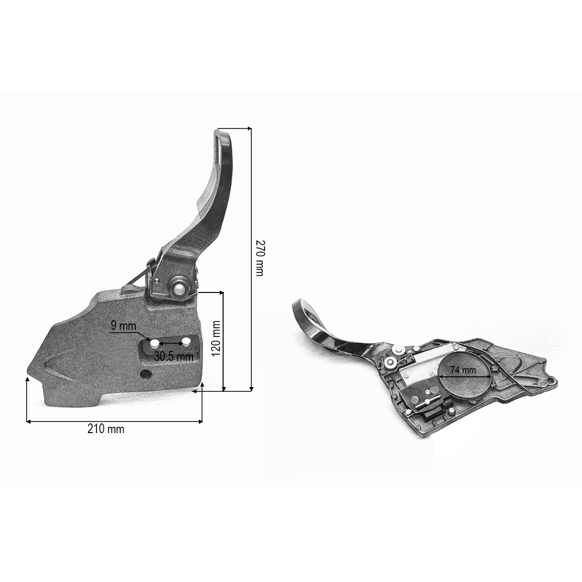 Capac ambreiaj aluminiu frana lant drujba modele China 3800, 4100, 4500, 4600, 5200 THOR - imagine 3