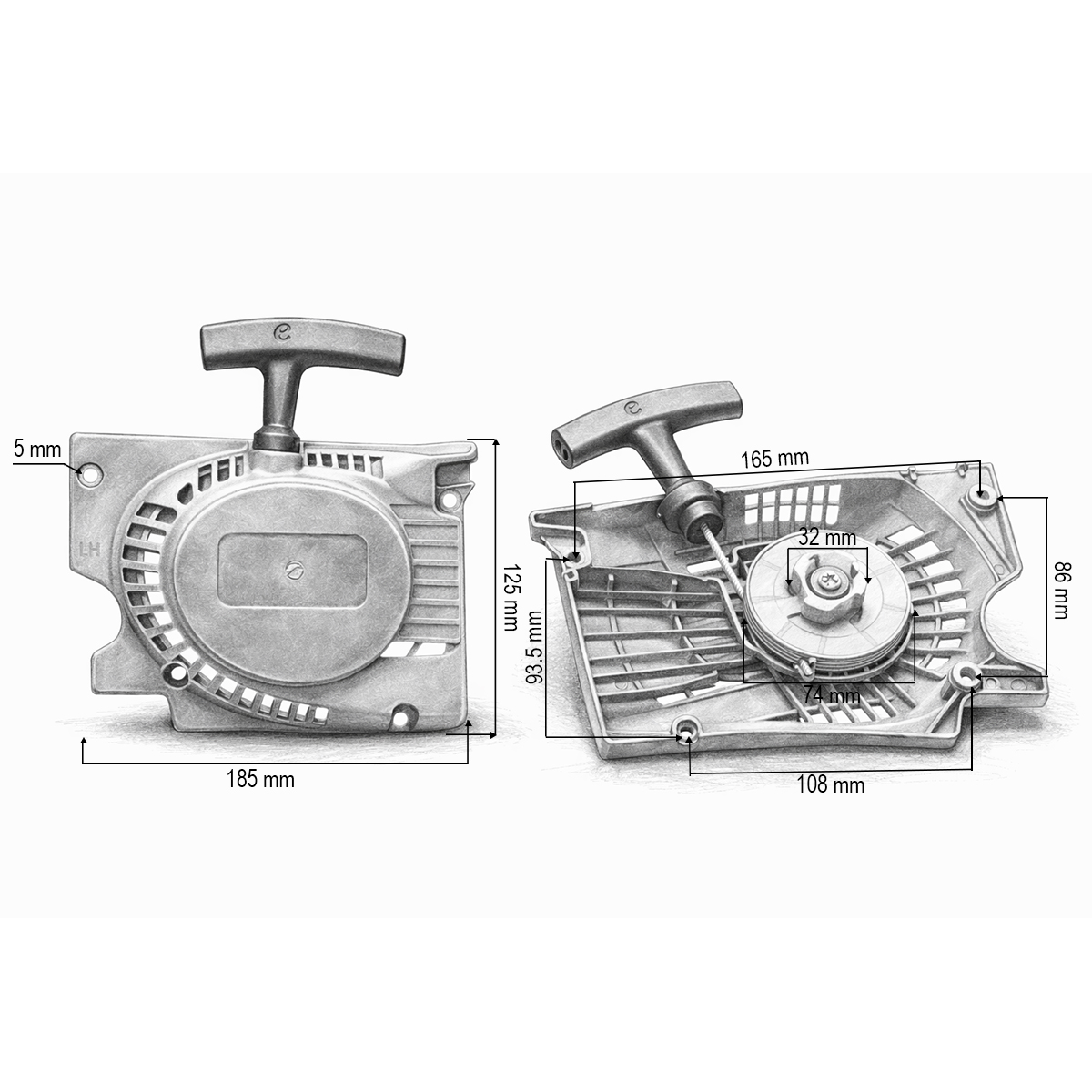Demaror drujba complet modele China 3800, 4100, 4500, 4600, 5200 THOR - imagine 3
