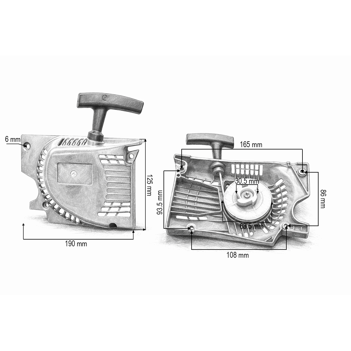 Demaror drujba complet modele China 3800, 4100, 4500, 4600, 5200 THOR - imagine 3