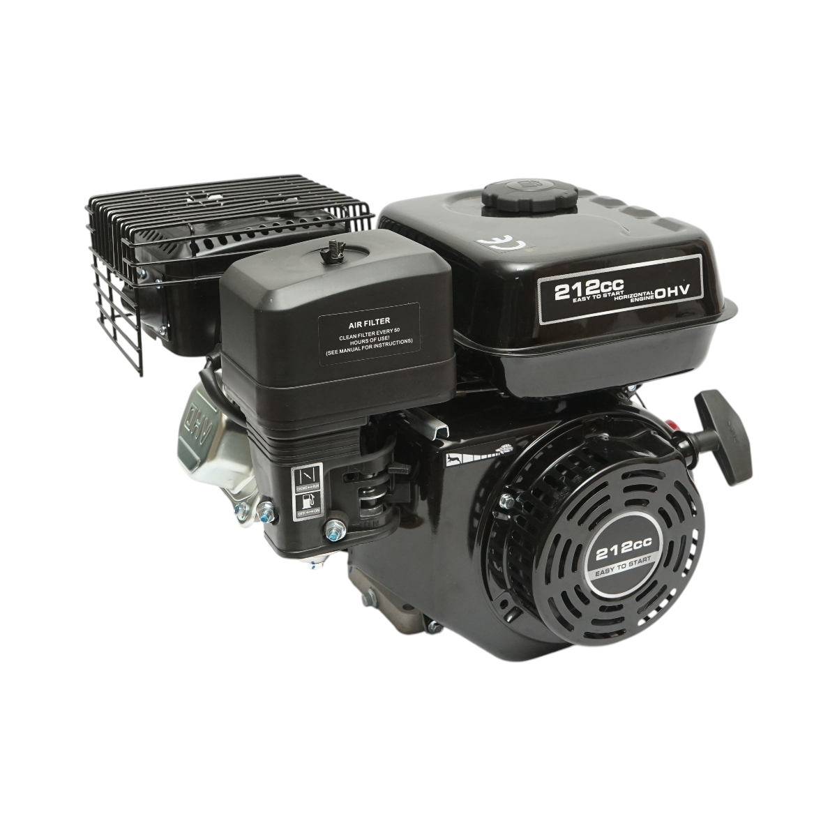 Motor pe benzina 7CP, 212cc OHV 170F, 4 timpi pentru masina de sapat santuri BK98058, 98TH058 - imagine 5