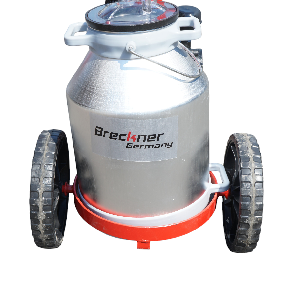 Aparat de muls vaci 1 post bidon 30L aluminiu cu vid in cadru(vacuum) Breckner Germany - imagine 6