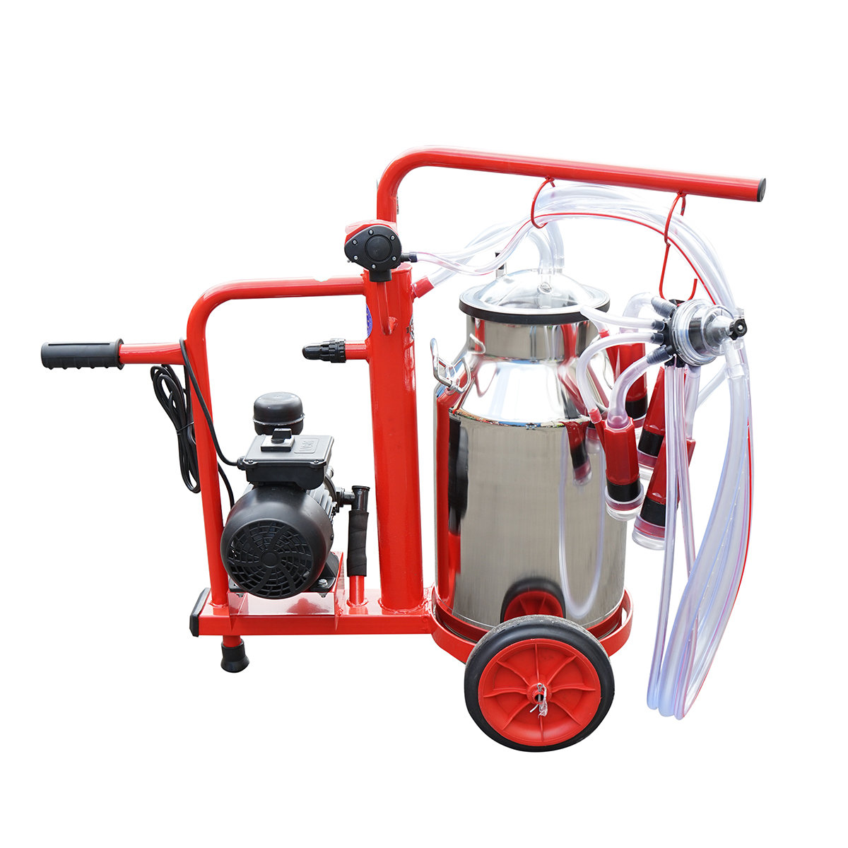 Aparat de muls vaci 1 post bidon 40L inox cu vid in cadru(vacuum) Breckner Germany - imagine 4