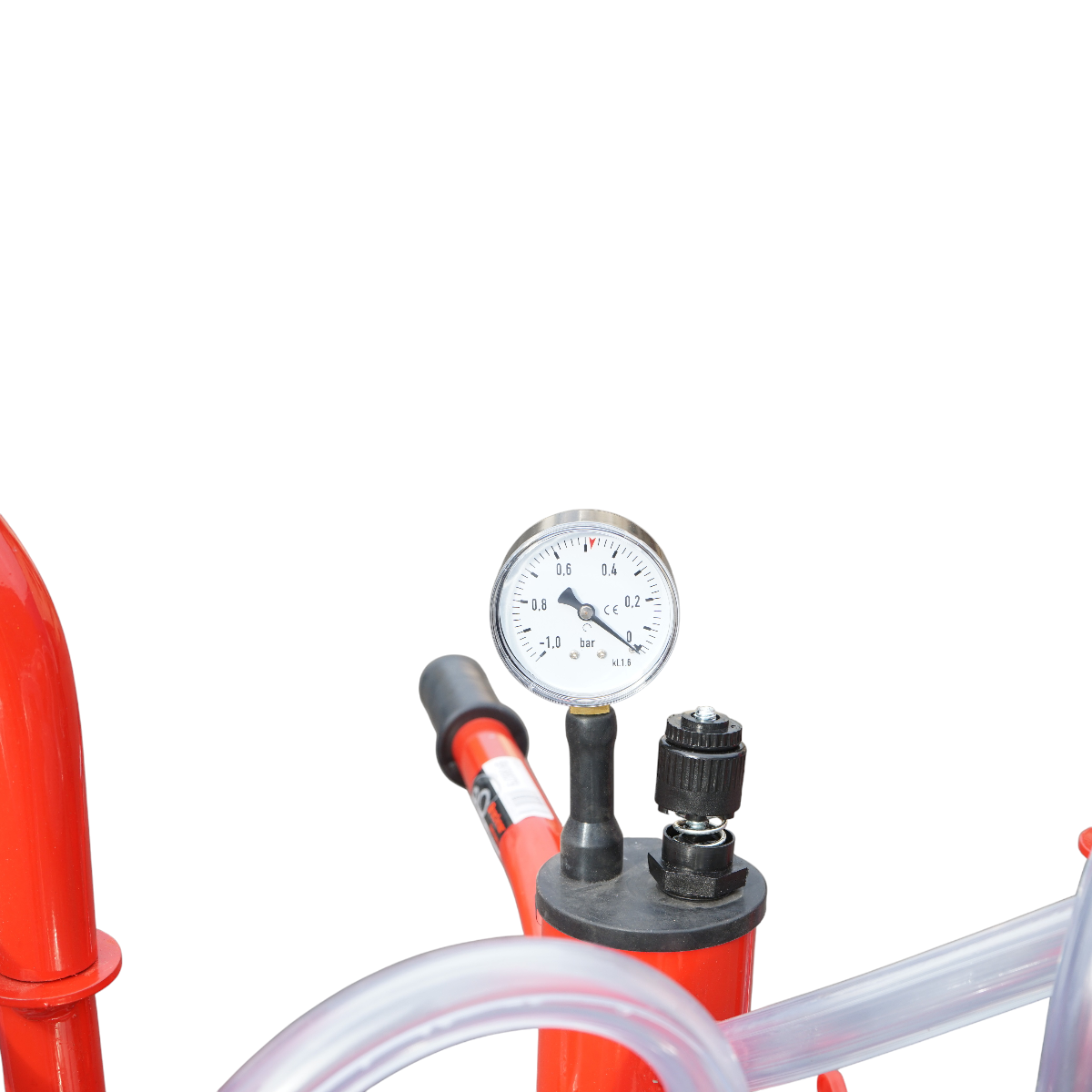 Aparat de muls vaci 2 posturi bidon 40L inox cu vid in cadru(vacuum) Breckner Germany - imagine 6