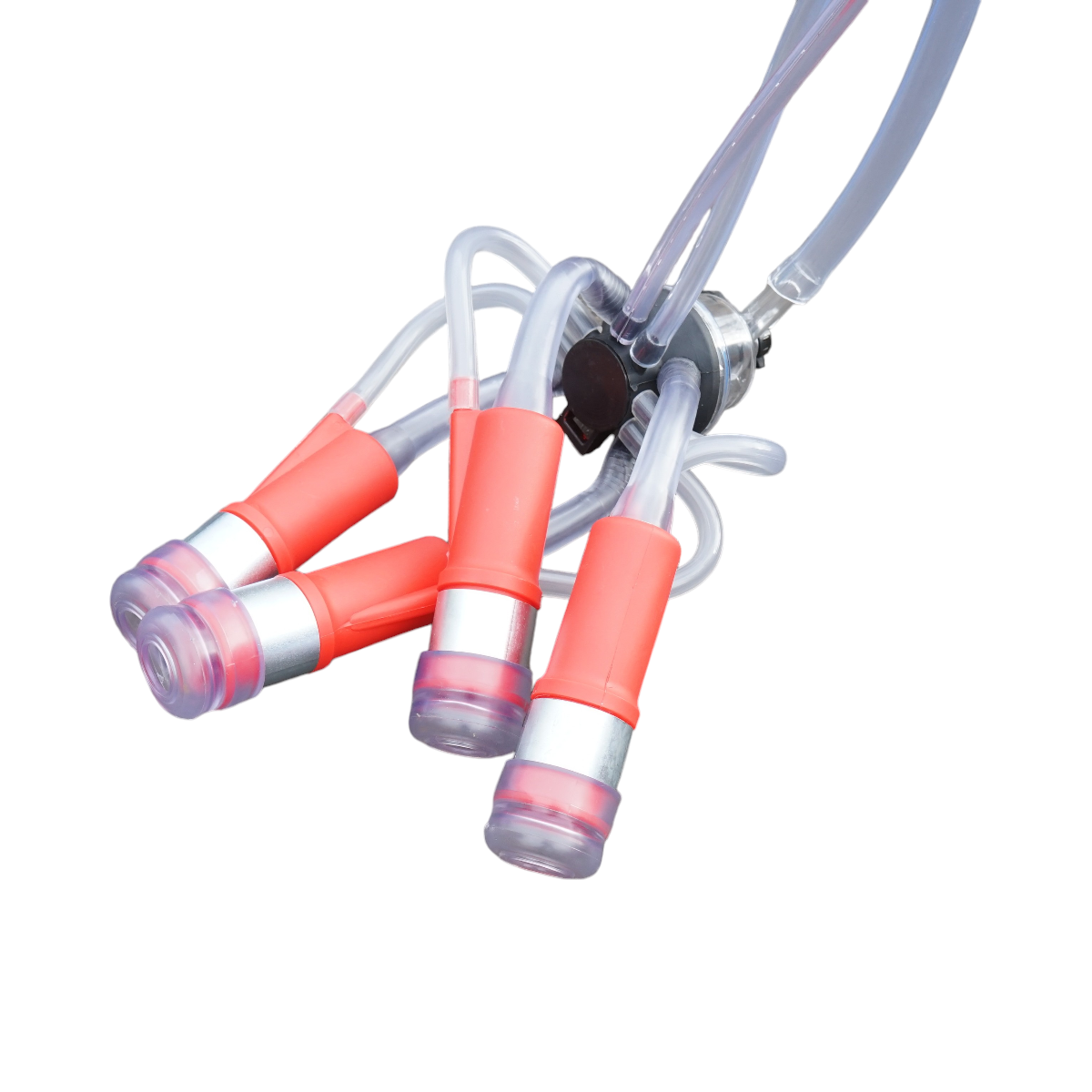 Aparat de muls vaci 2 posturi bidon 40L aluminiu cu vid in cadru(vacuum)  Breckner Germany - imagine 10