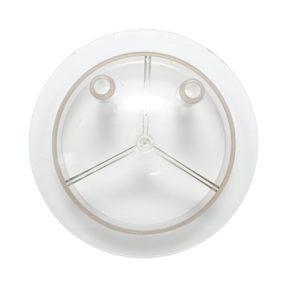 Capac transparent bidon 30L cu 2 iesiri pentru aparat de muls vaci Breckner Germany - imagine 2