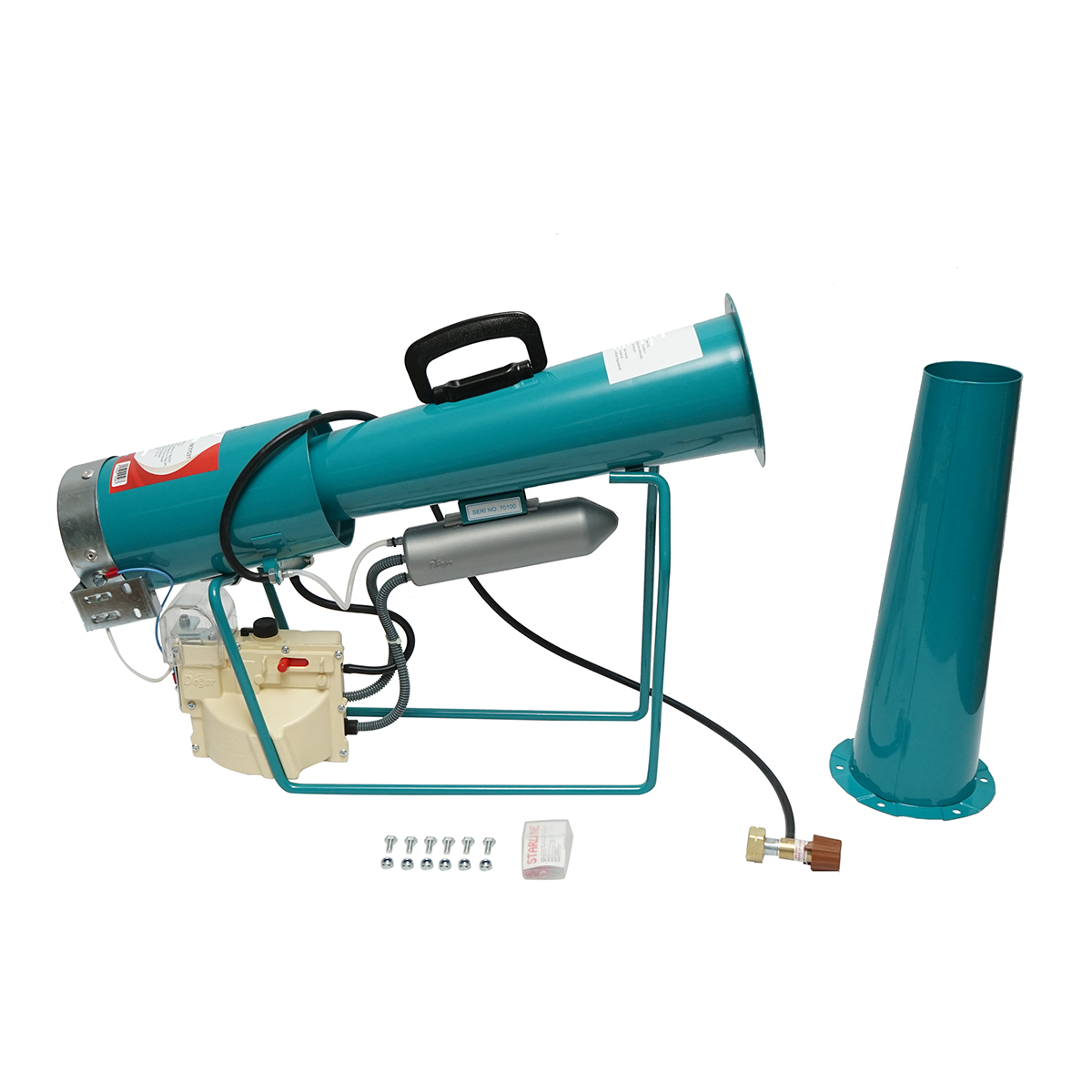 Tun mecanic cu explozie pe gaz pentru speriat pasari 150x970x520mm - imagine 3