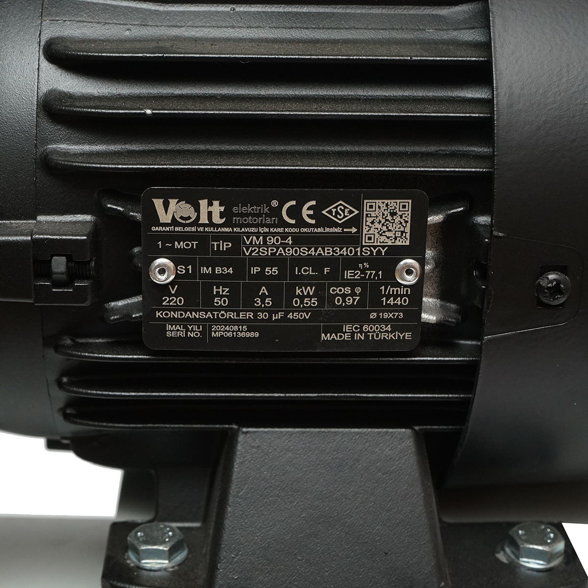 Pompa vacuum uscata cu motor 550W, 200L/min 1440rpm si rezervor pentru aparat de muls vaci Breckner Germany - imagine 7