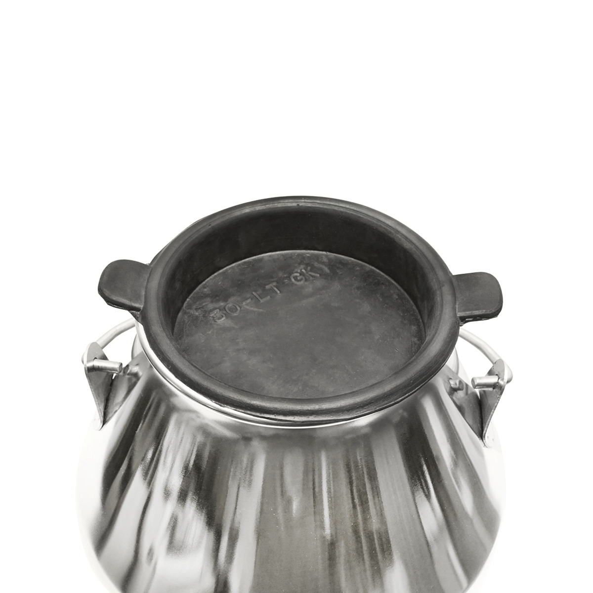 Bidon de inox cu capac pentru lapte 30L aparat de muls vaci Breckner Germany - imagine 4