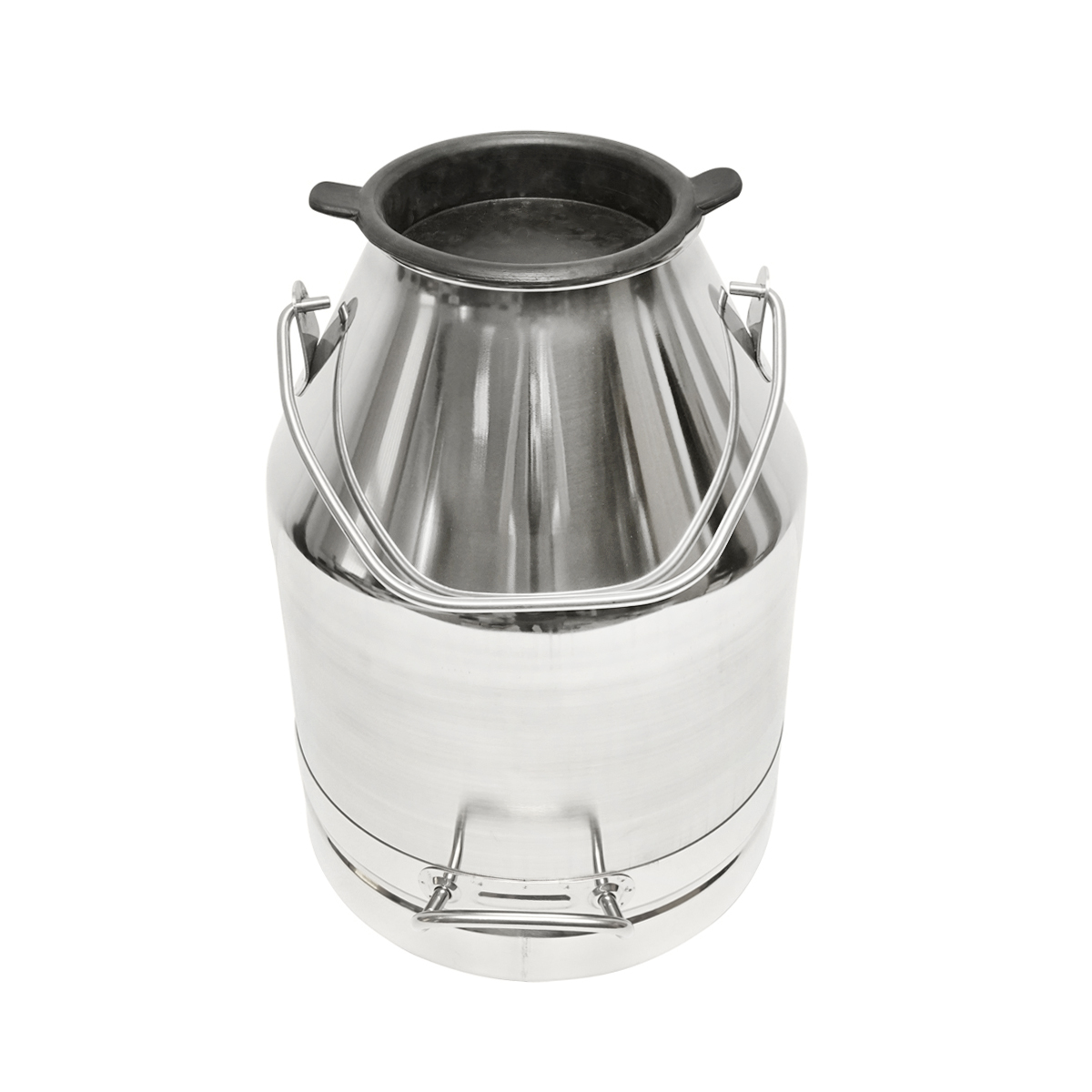 Bidon de inox cu capac pentru lapte 30L aparat de muls vaci Breckner Germany - imagine 3
