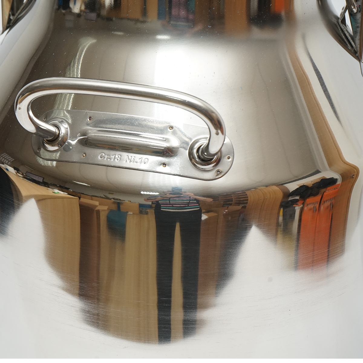 Bidon de inox pentru lapte cu capac 30L aparat de muls vaci Breckner Germany - imagine 5