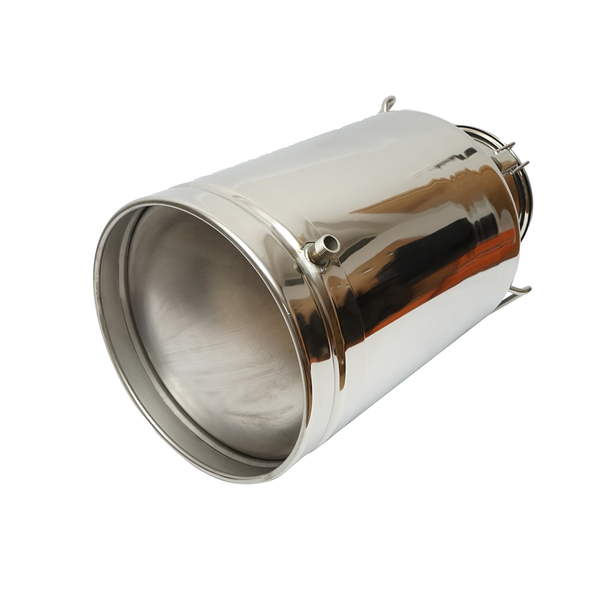 Bidon de inox pentru lapte cu capac 40L cu robinet aparat de muls vaci Breckner Germany - imagine 3