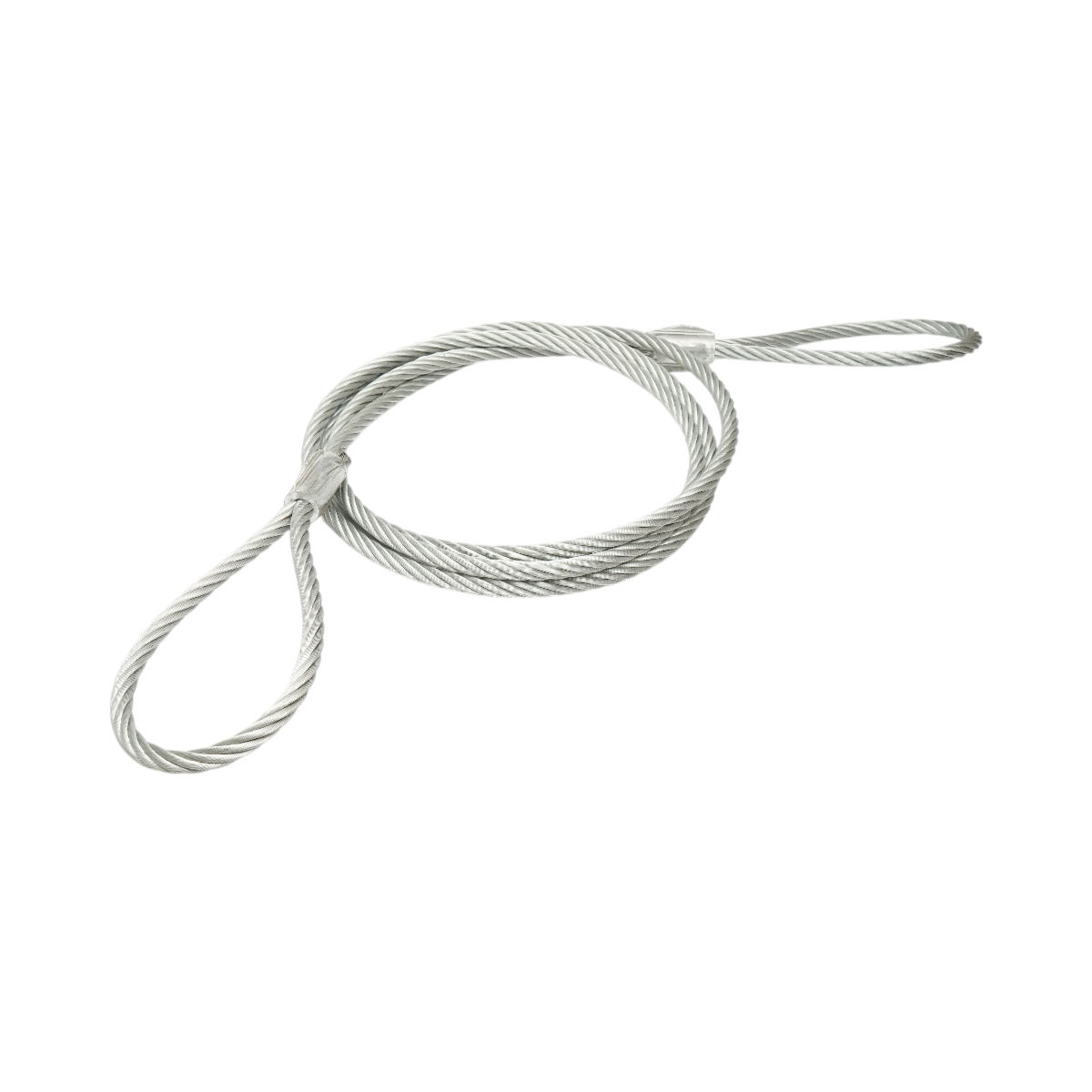 Cablu sufa troliu ciochinar otel 14mm x 4m cu ochiuri pentru tractare/ridicare - imagine 2
