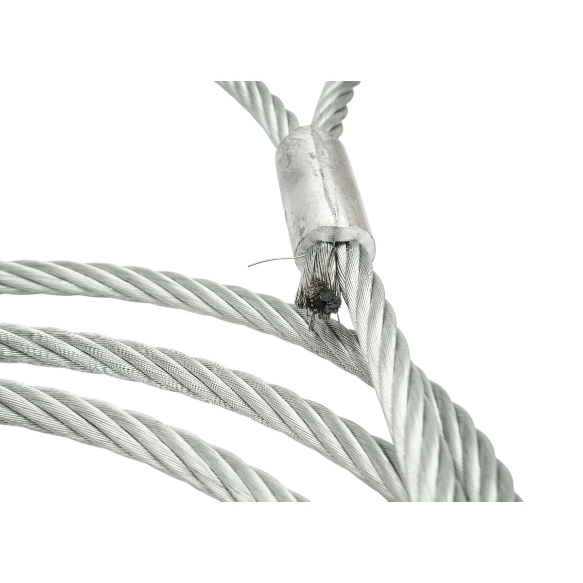Cablu sufa troliu ciochinar otel 14mm x 4m cu ochiuri pentru tractare/ridicare - imagine 6