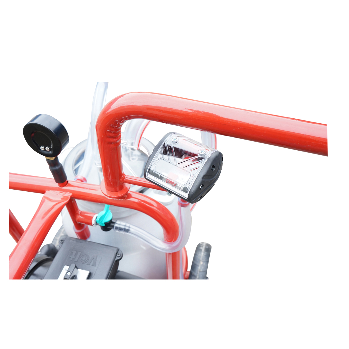 Aparat de muls vaci cu grup colector 160cc, sasiu vopsit electrostatic, bidon aluminiu 30L, 1 post Breckner Germany - imagine 10