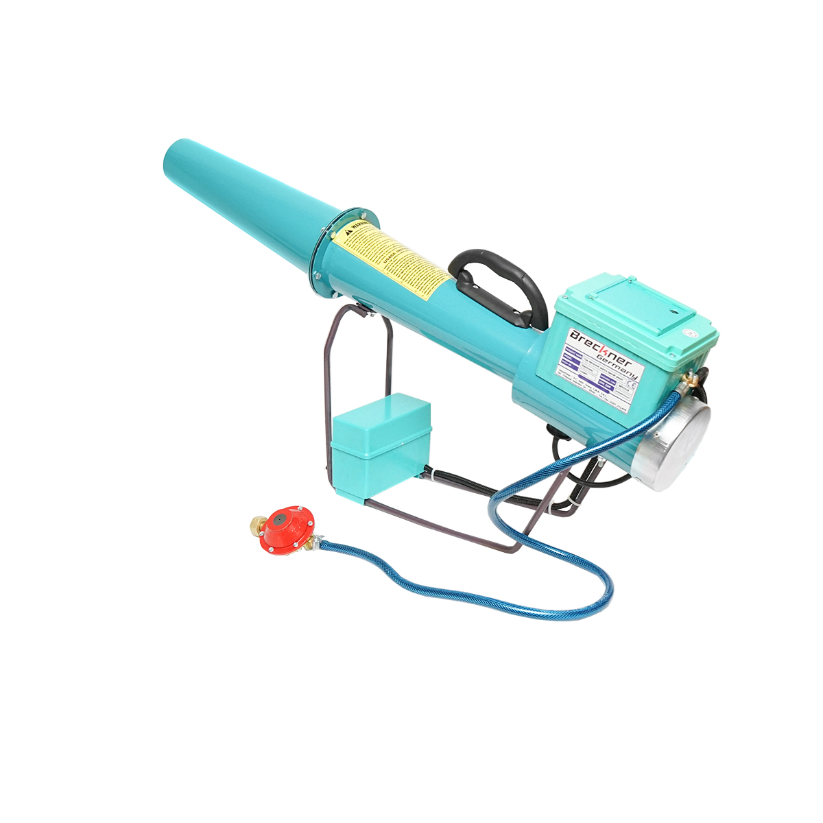 Tun electric pe baterie cu incarcator priza 220V, explozie pe gaz pentru speriat pasari Breckner Germany - imagine 2