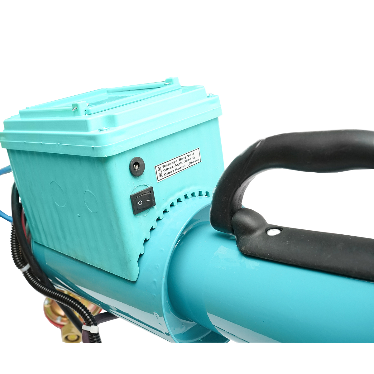 Tun electric pe baterie cu incarcator priza 220V, explozie pe gaz pentru speriat pasari Breckner Germany - imagine 10