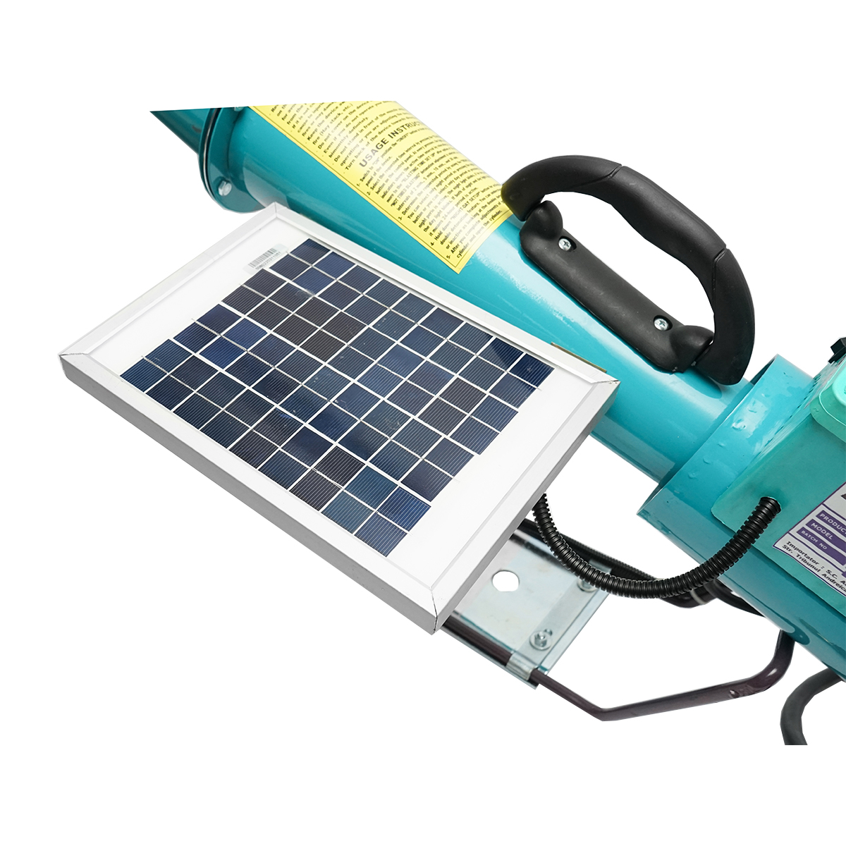 Tun electric pe baterie cu incarcare la panou solar, explozie pe gaz pentru speriat pasari Breckner Germany - imagine 9