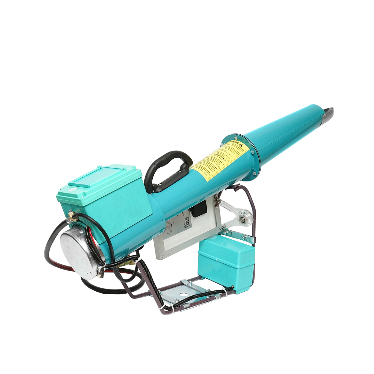 Tun electric pe baterie cu incarcare la panou solar, explozie pe gaz pentru speriat pasari Breckner Germany - imagine 3