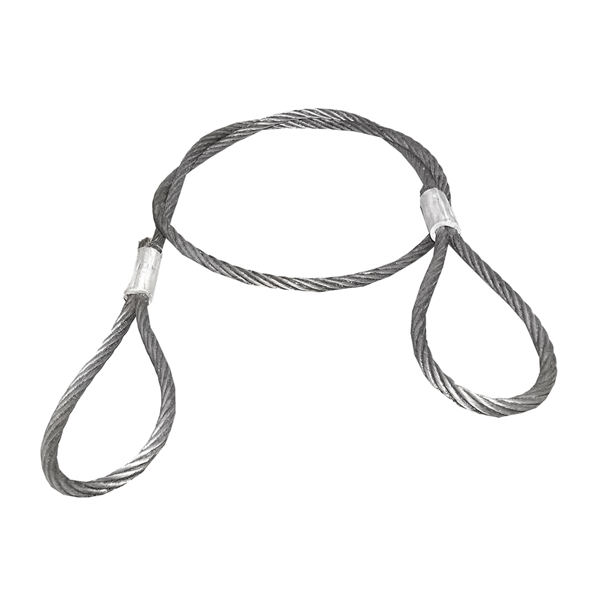 Cablu sufa troliu ciochinar otel 24mm x 4m cu ochiuri pentru tractare/ridicare - imagine 2