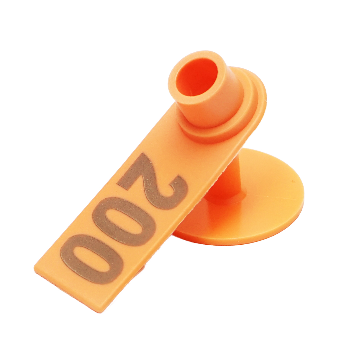 Set 100 crotalii numerotate 101 -200 portocalii pentru capre, oi Breckner Germany - imagine 2