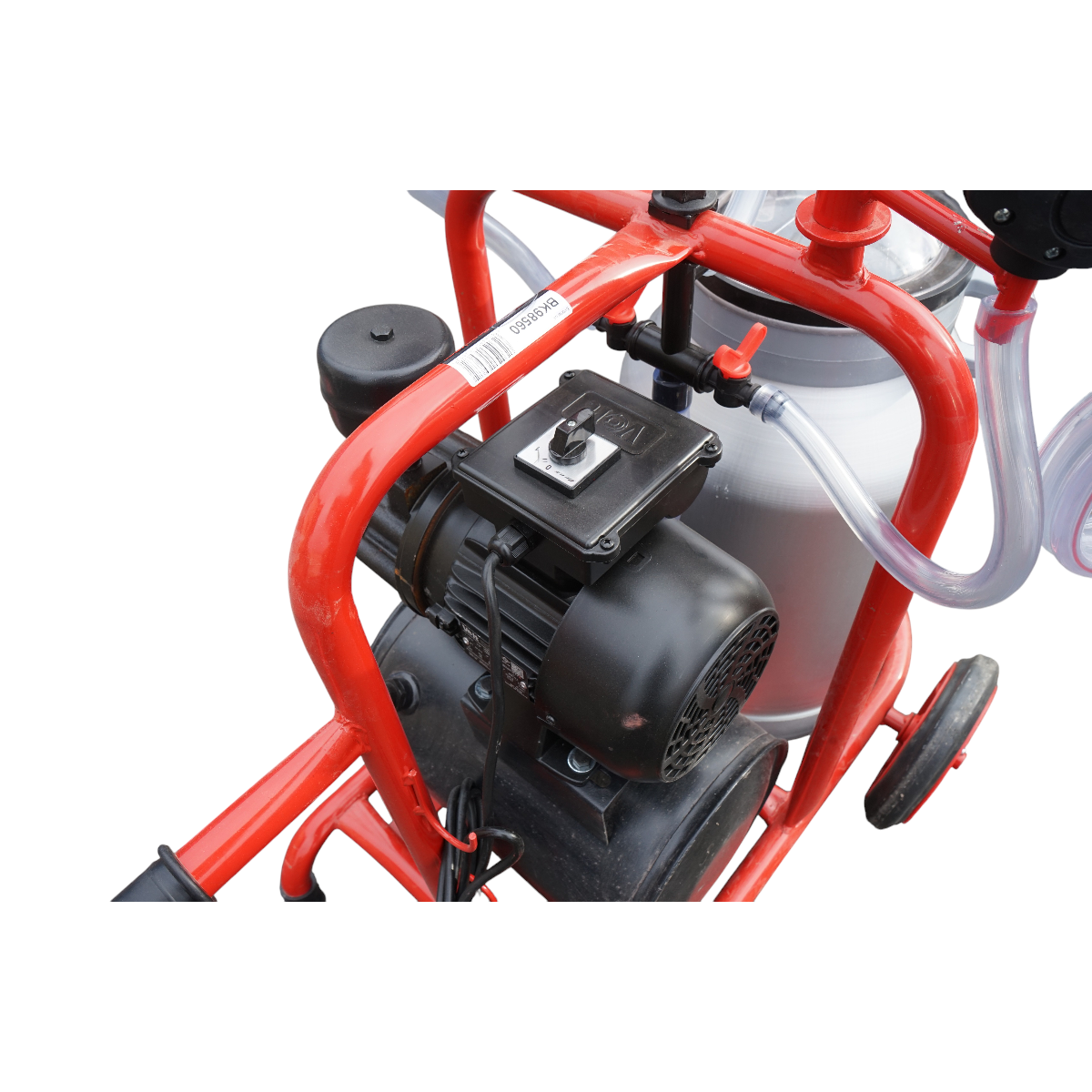 Aparat de muls vaci cu 2 posturi, bidon aluminiu 40L, rezervor vid si pompa uscata Breckner Germany - imagine 5