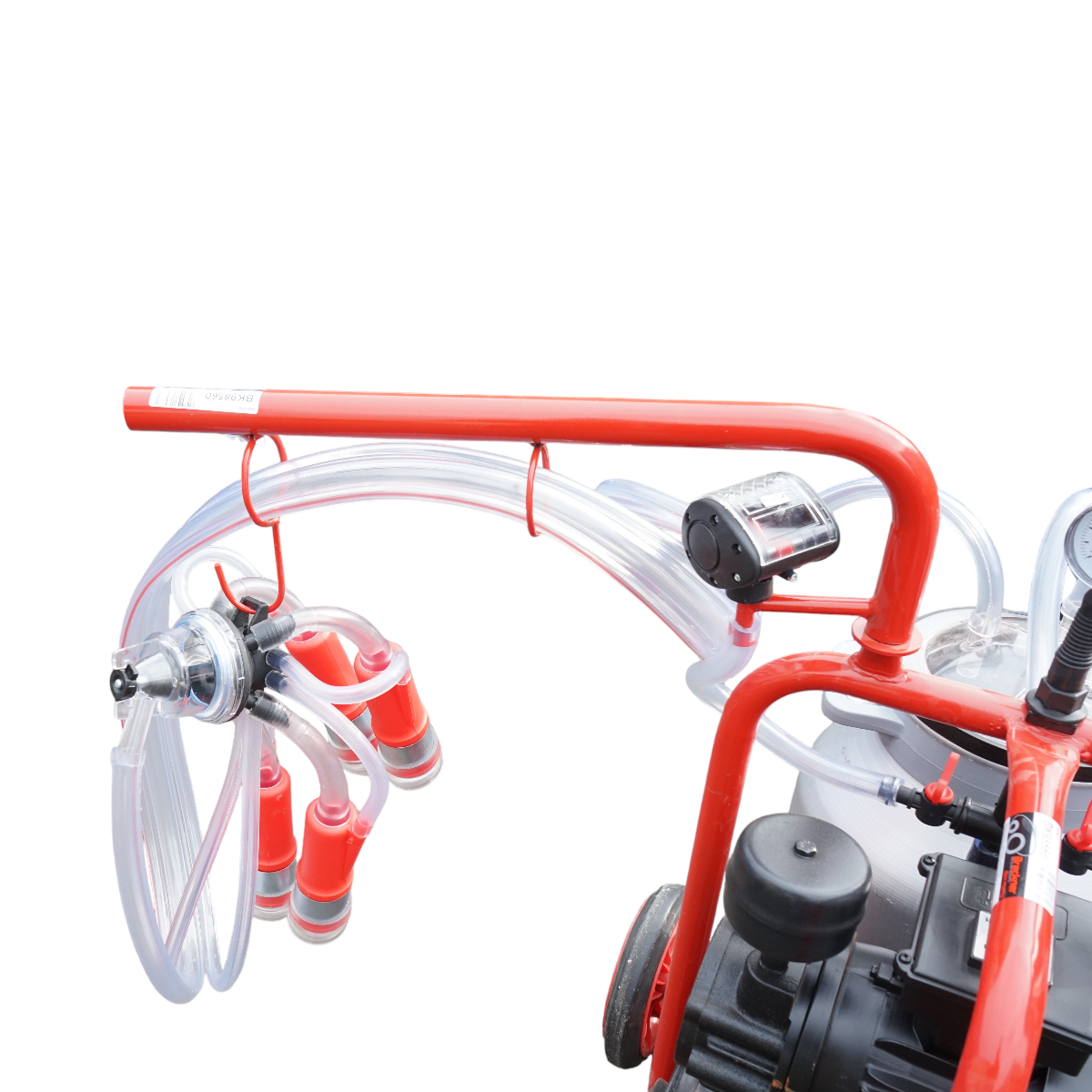 Aparat de muls vaci cu 2 posturi, bidon aluminiu 40L, rezervor vid si pompa uscata Breckner Germany - imagine 8