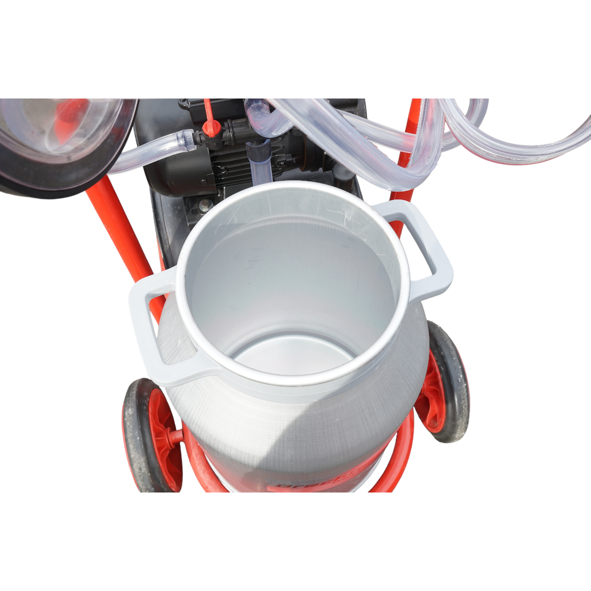 Aparat de muls vaci cu 2 posturi, bidon aluminiu 40L, rezervor vid si pompa uscata Breckner Germany - imagine 7