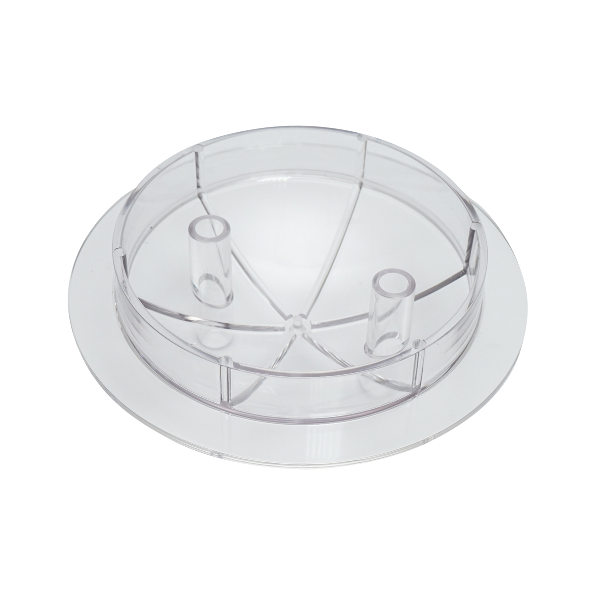 Capac transparent cu 2 iesiri bidon 30L pentru aparat de muls vaci Breckner Germany - imagine 2