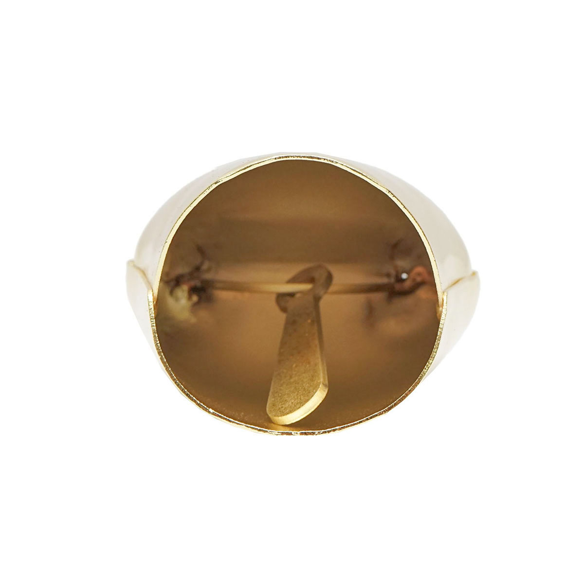 Clopot ovine si bovine, talanga 11.5 cm, aurie - imagine 3