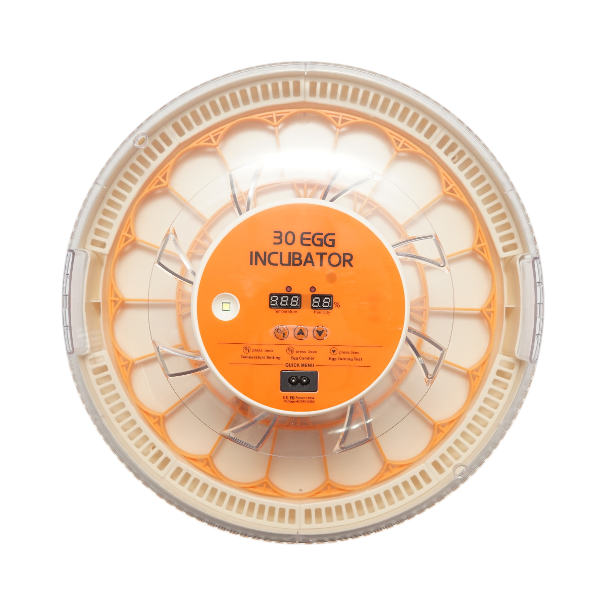 Incubator automat 30 oua cu afisaj digital, control temperatura, umiditate - imagine 2