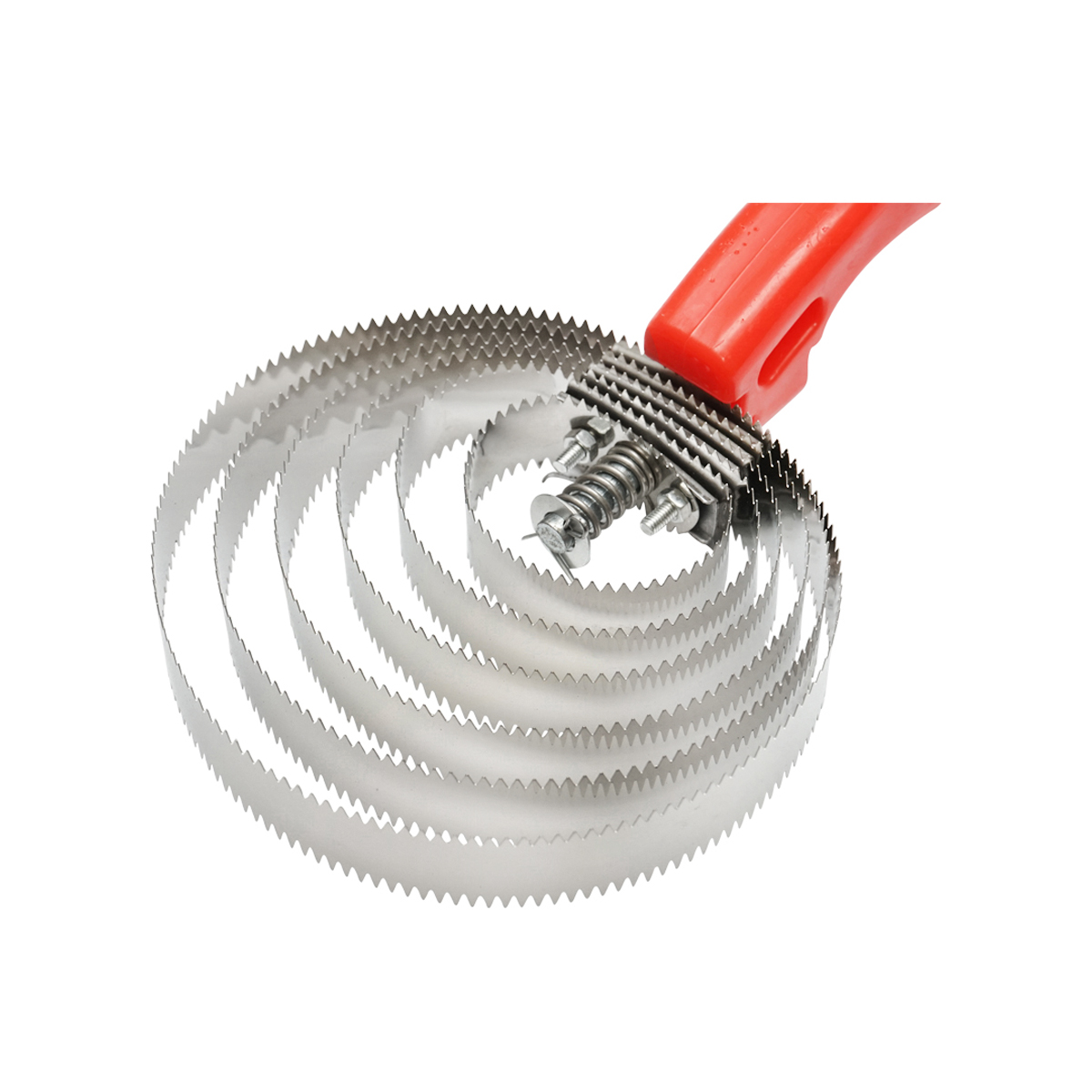 Perie tesala metalica spiralata pentru cai 230x105mm Breckner Germany - imagine 4